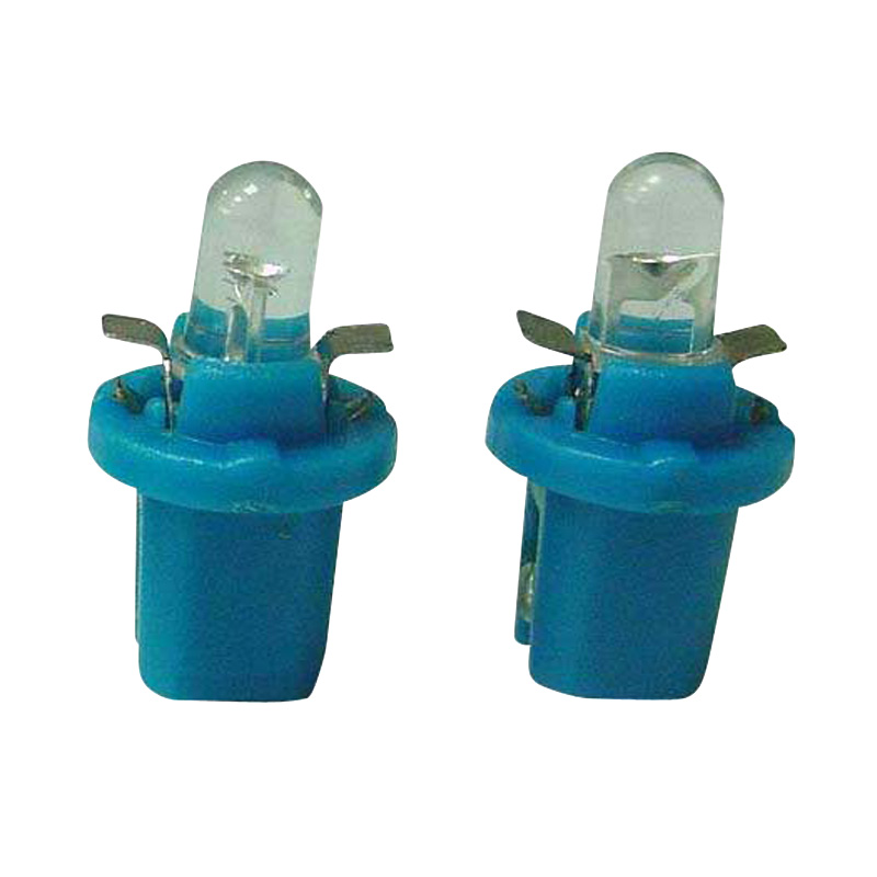 T-5 LED Bulbs 12V SuperBright Blue, set of 2 pieces