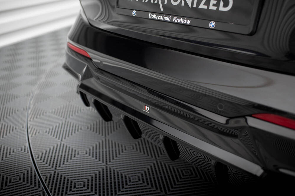 Diffuser passend voor BMW 2 Serie Coupe G42 Maxton Glans Zwart