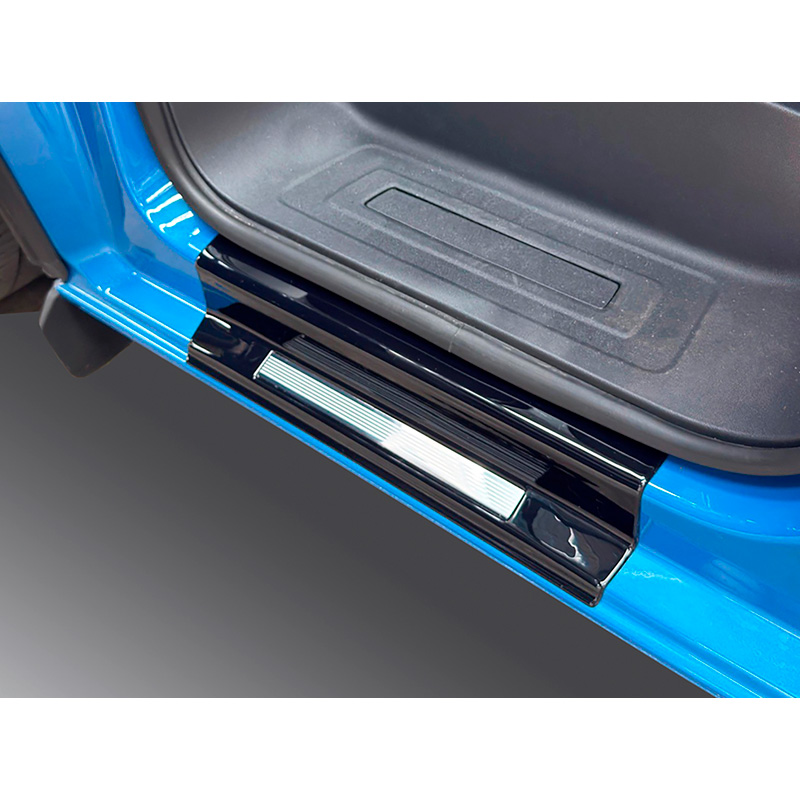 RGM Sill protectors  Ford Transit Custom / Tourneo Custom 2023- & Volkswagen Transporter T7 2024- - set of 2 pieces (ABS & Stainless Steel)