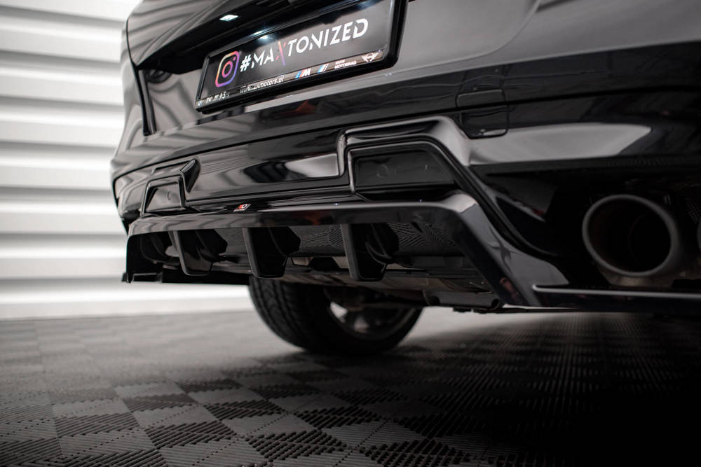 Diffuser passend voor BMW X6 M F96 Maxton Glans Zwart
