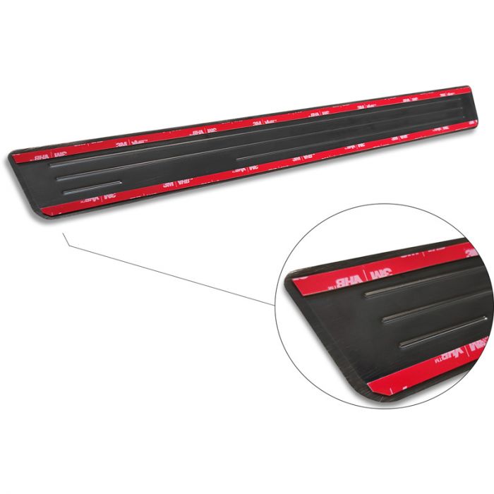Black Stainless Steel Door sill protectors  Renault Zoe FL 2019- 'Special Edition' - 4-pieces