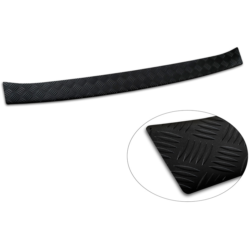 Avisa Matt Black Aluminum Rear bumper protector  Renault Master IV 2024- 'Riffled Plate'