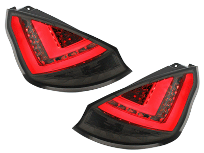 Ford Fiesta LED Tail Lights Smoke 2013-2017