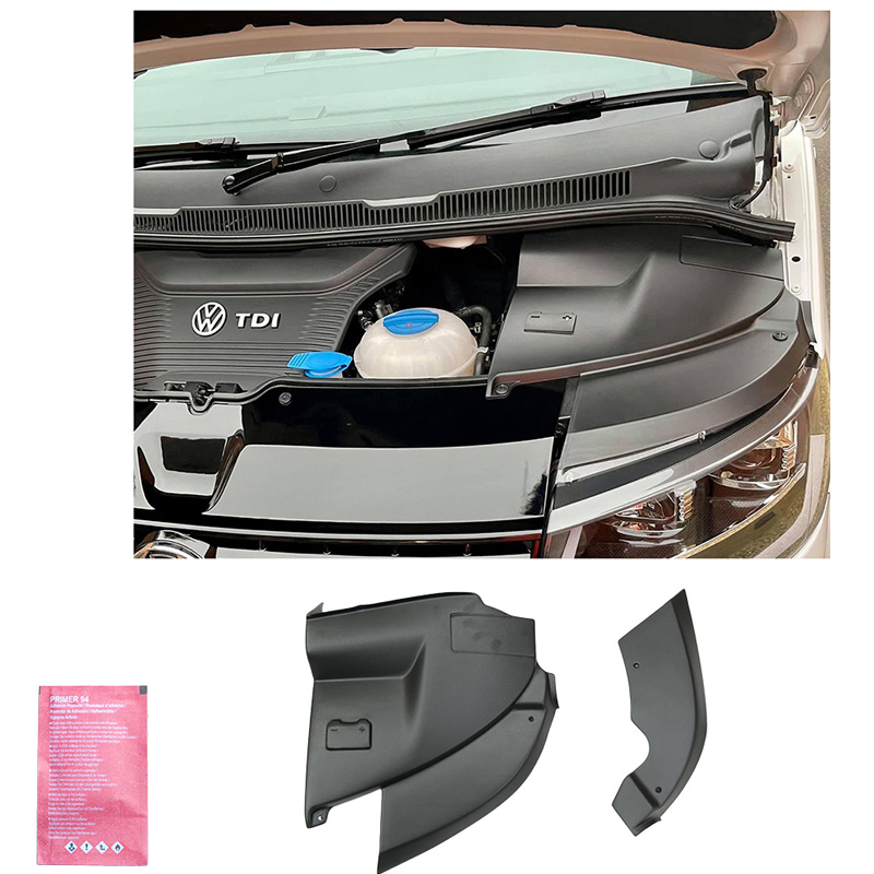 Battery & Head light cover  Volkswagen Transporter T5.1 2010-2015 - Matt black