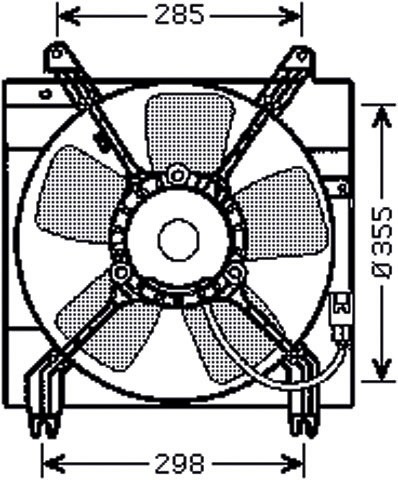 VENTILATOR LACETTI/NUBIRA 03-06 1.8I-16V +/-AC