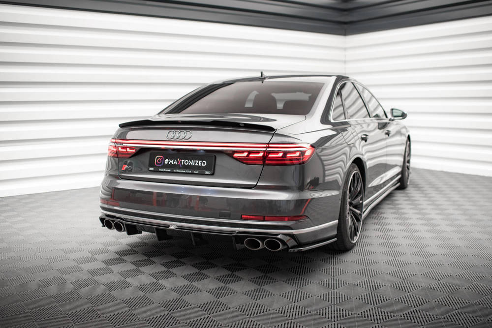 Diffuser passend voor Audi S8 D5 Maxton Glans Zwart