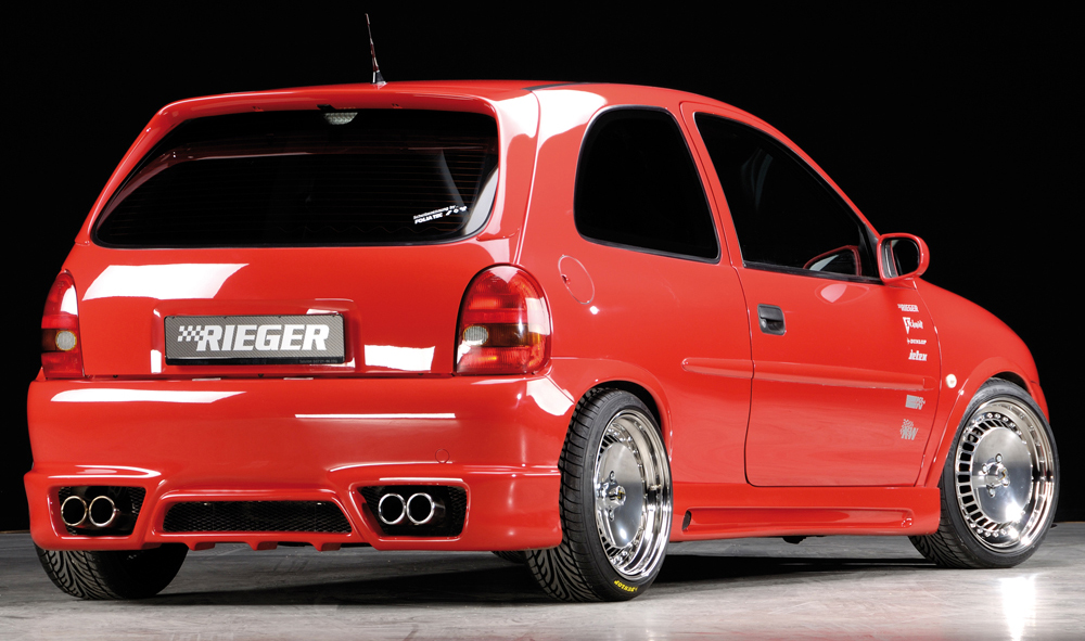 Sideskirts Opel Corsa B GTC Rieger with uitsnede