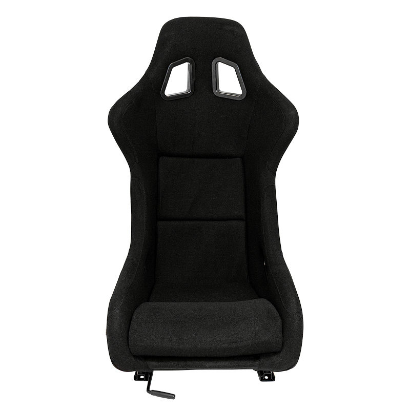 Sport seat 'MO' - Black - Non-reclinable fibreglass back-rest - incl. slides
