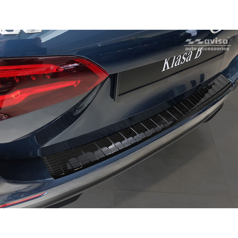 Real 3D Carbon Rear bumper protector  Mercedes B-Class W247 2019-