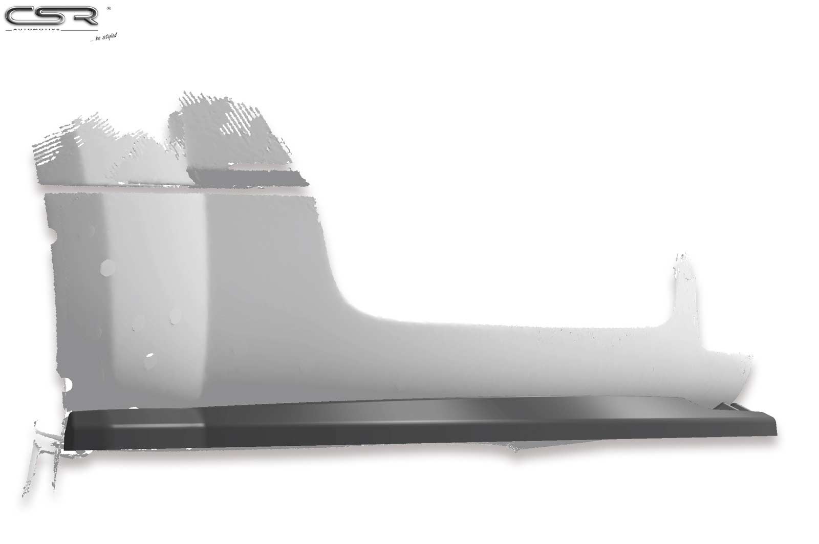 Voorspoiler passend voor Audi TT 8N Glans Zwart – 1998–2006