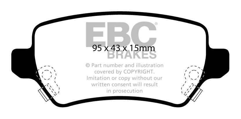 EBC Brakes OPEL Zafira B 2.0 Turbo -200 2005-.. Remblokken achte