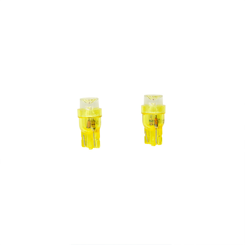 T-8 LED Bulbs 12V Yellow Wide-Angle, set of 2 pieces