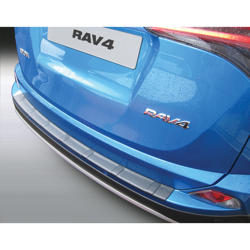 ABS Rear bumper protector  Toyota RAV-4 2016-2018 Black