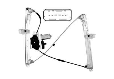 raammechanisme, incl motor, voor, links Citroen C2, 2003-2010