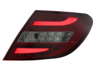 Tail Lights Mercedes-Benz C-Class W204 Lim. with Tube and LED Red/Smoke