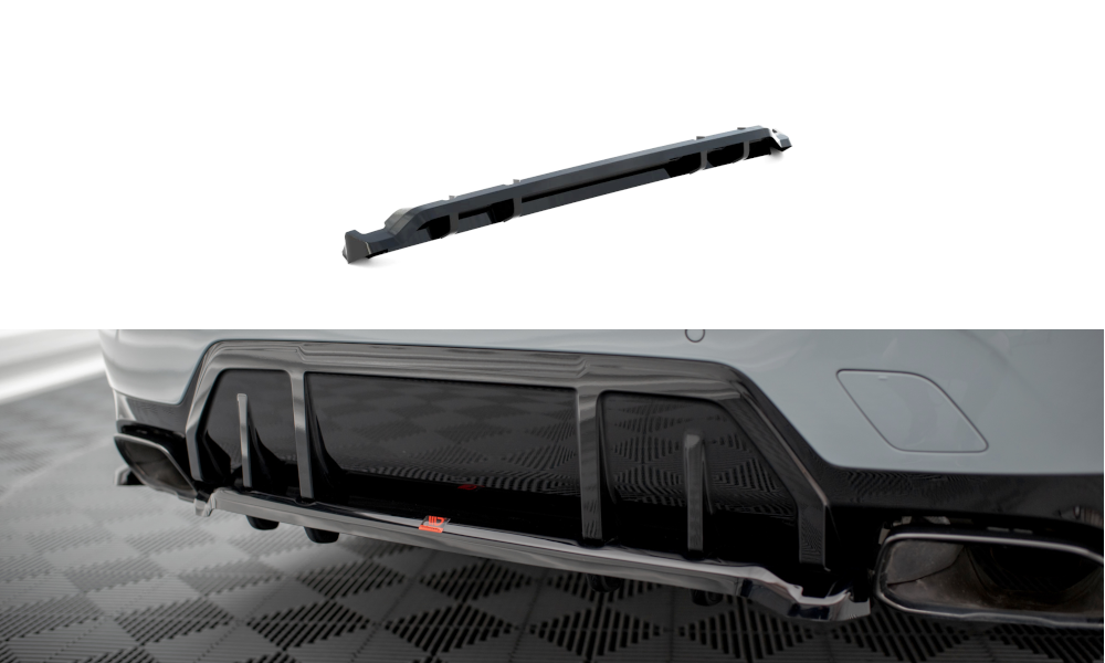 Diffuser passend voor BMW M340i G20 / G21 FL Maxton Glans Zwart
