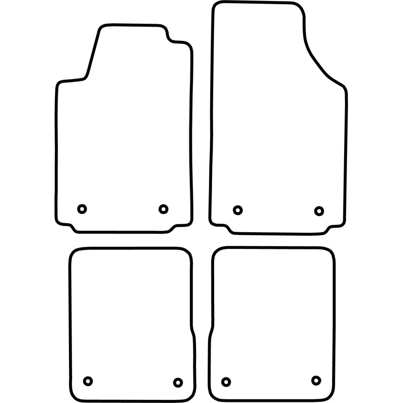 Set velour car mats  Audi A2 2000-2005