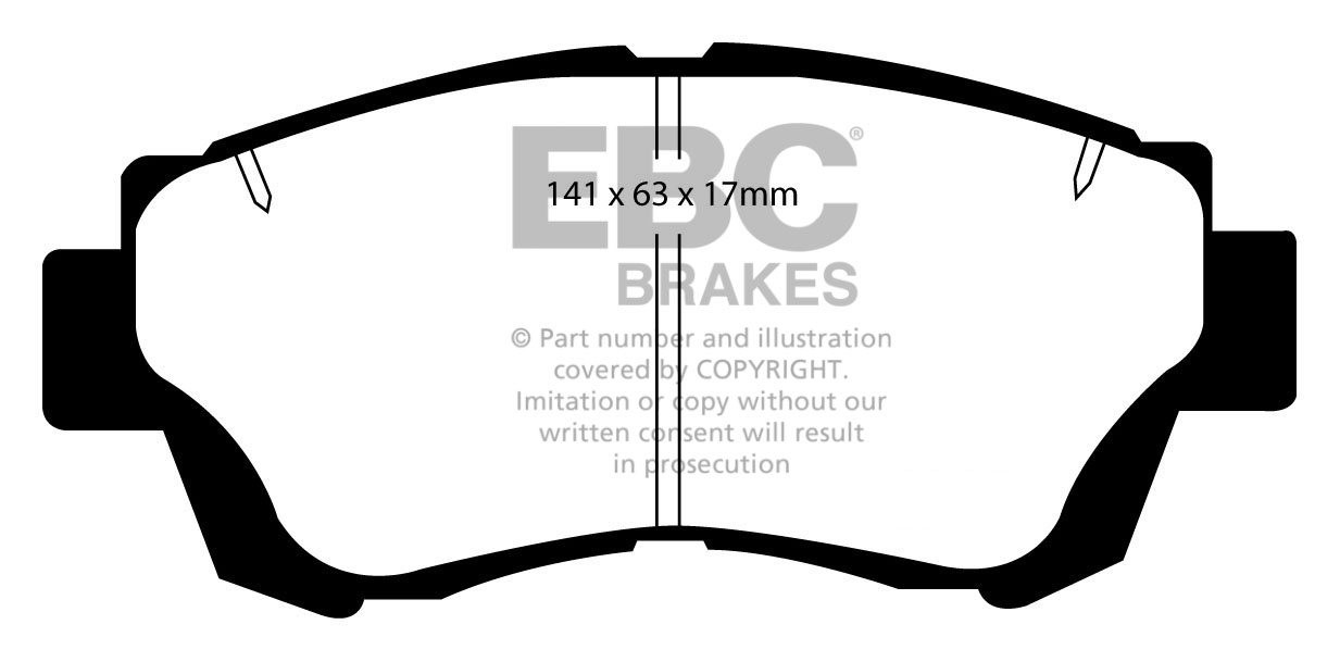 EBC Brakes TOYOTA Progress 3.0 98-2007 Remblokken voorzijde gree