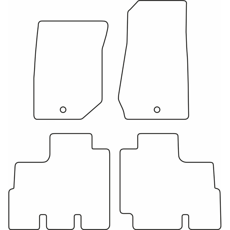 Set car mats  Jeep Wrangler III (JK) 2007-2018