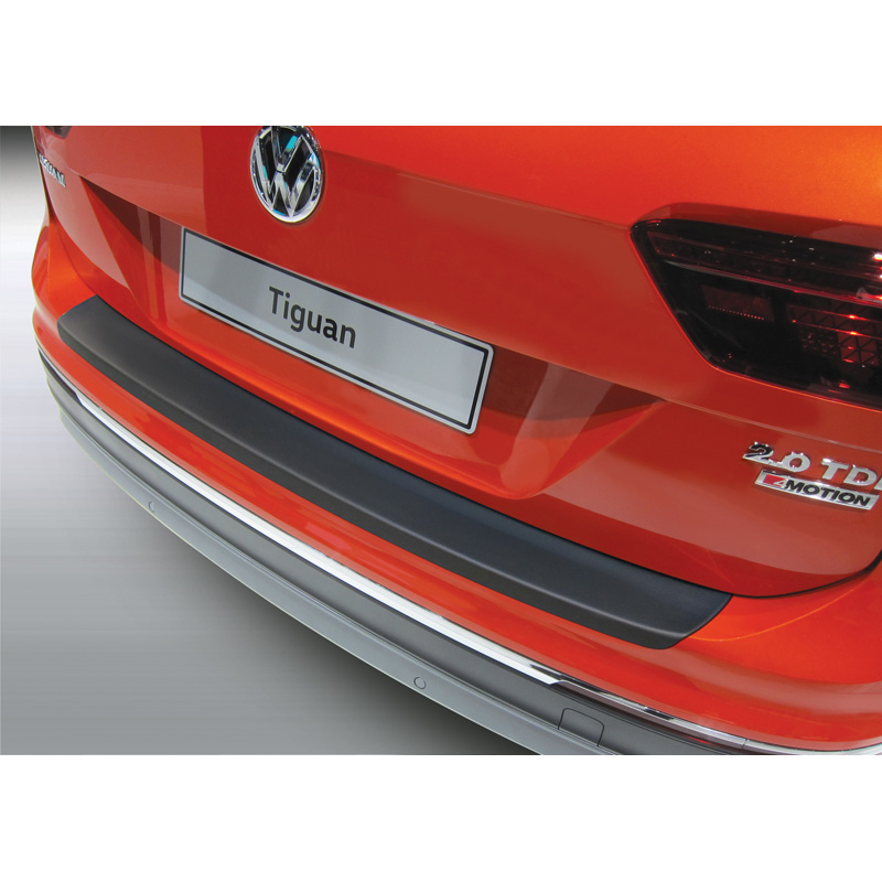ABS Rear bumper protector  Volkswagen Tiguan 4/2016- Black
