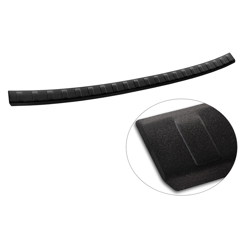 Matt Black Stainless Steel Rear bumper protector  Seat Ateca 2016-2020 & FL 2020- 'Ribs'