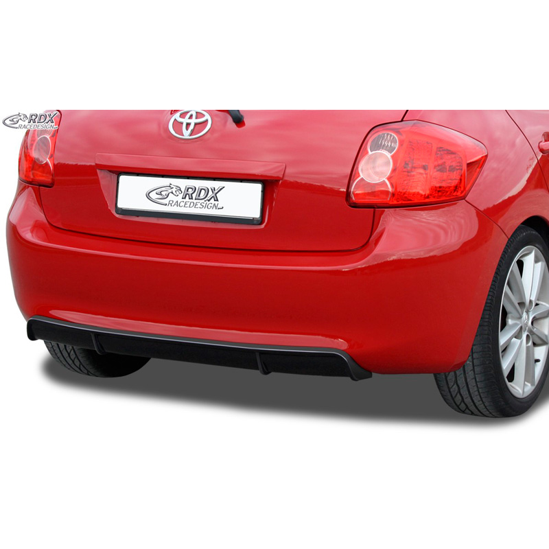 Rear bumper skirt 'Diffuser'  Toyota Auris E150 2007-2010 (ABS glossy black)