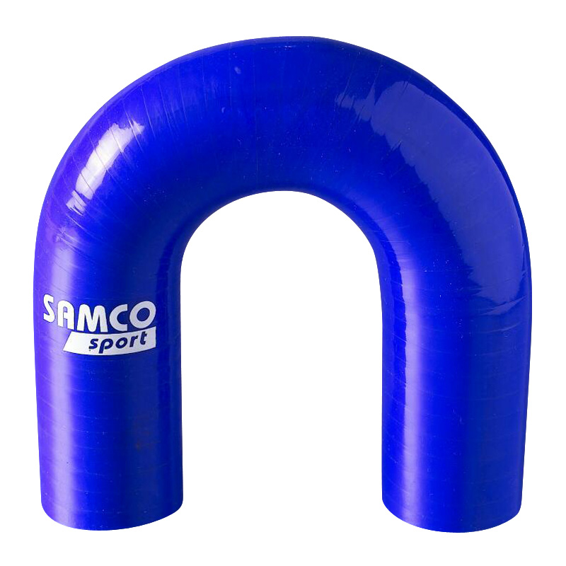Samco Silicon hose 180 degree elbow - Length 127mm - Ø63mm - Blue