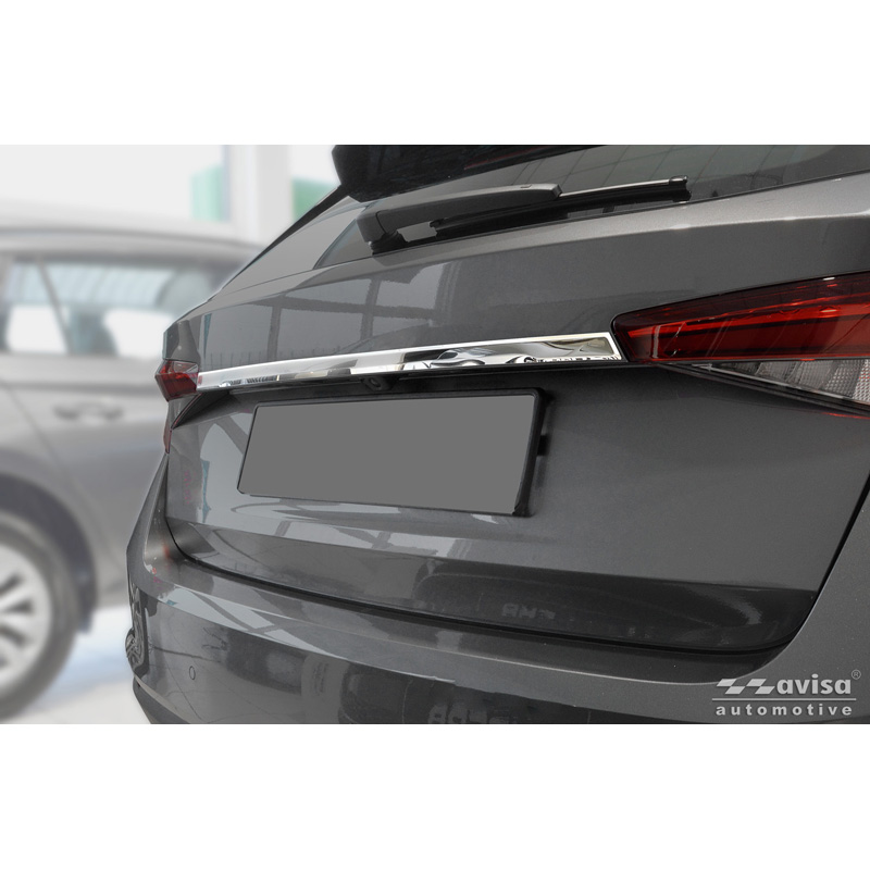 Avisa Chrome Stainless Steel Trunk Tailgate Trim Cover  Skoda Fabia IV (PJ3) 2021-