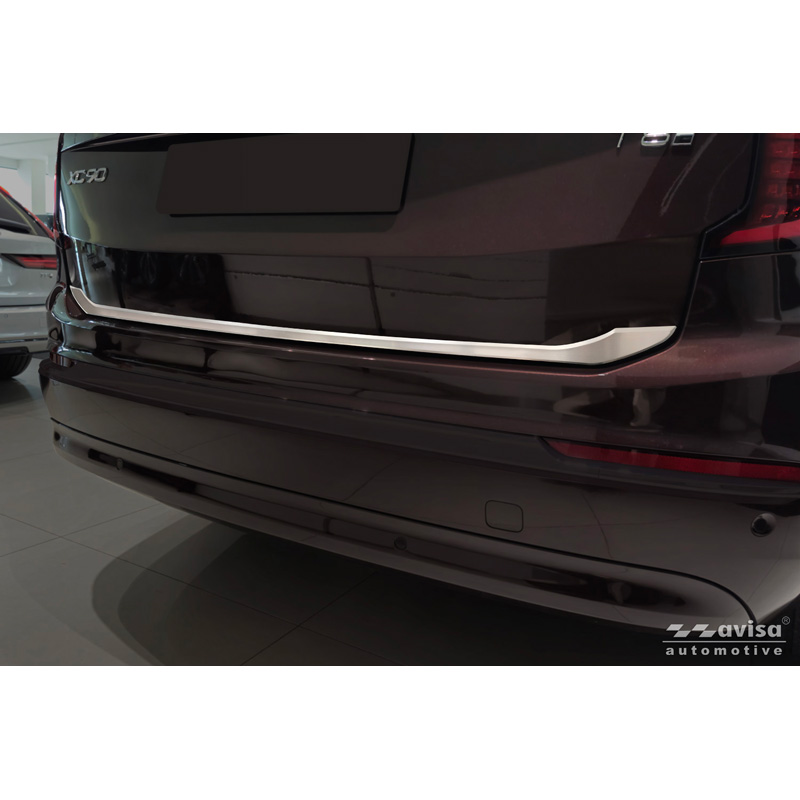 Avisa Brushed Stainless Steel Trunk Tailgate Trim Cover  Volvo XC90 II 2015-19, Facelift 2019-2024 & Facelift 2024-