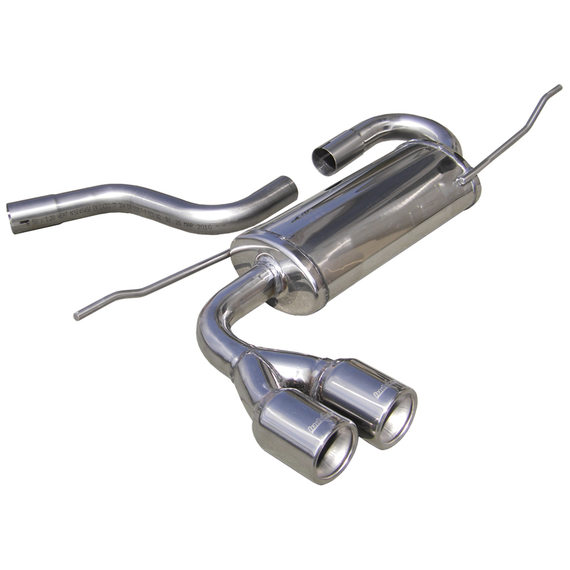 100% Inox Sport Exhaust  Seat Leon 1P 1.9 TDi (105HP) 2005- 2x80mm