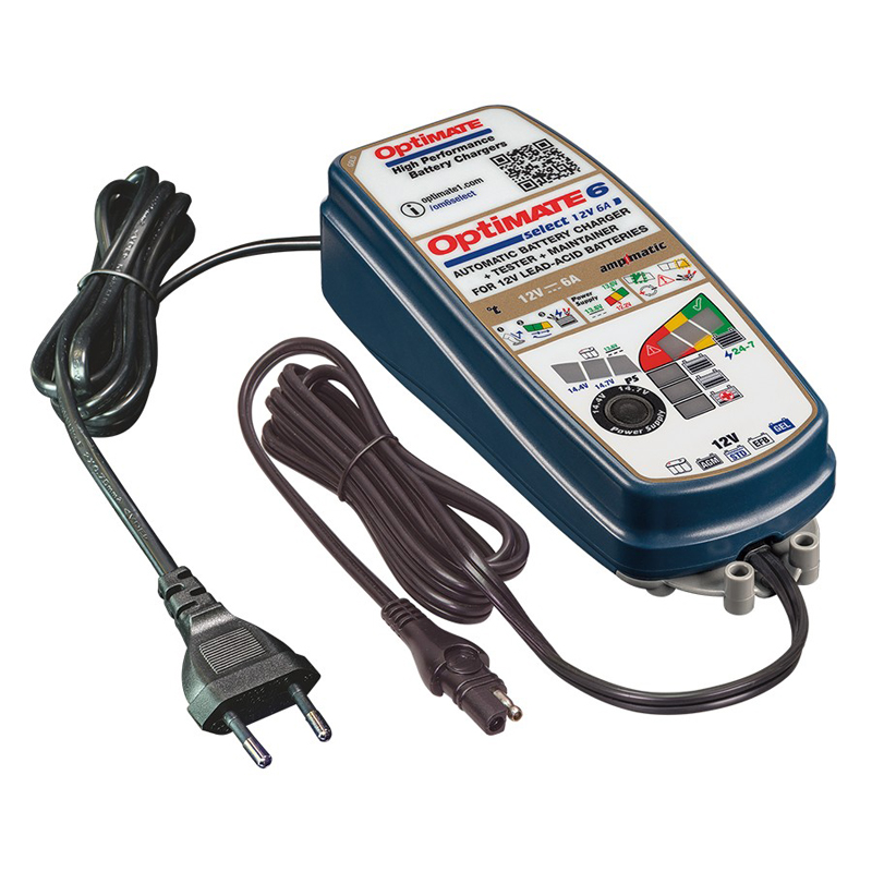 OptiMate 6 Select 12V/6.0A 9-step battery saving charger-tester-maintainer