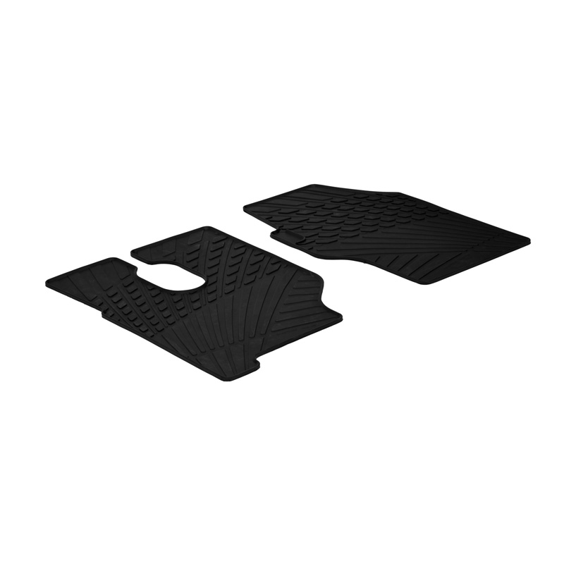 Rubber car mats set  Mercedes Actros 2003- (TK profile 2-pieces)