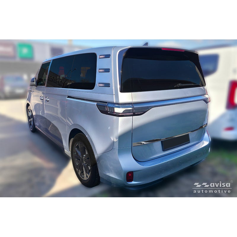 Avisa Black Chrome Stainless Steel Tailgate Trim  Volkswagen ID.Buzz 2022- (with rear hatch)