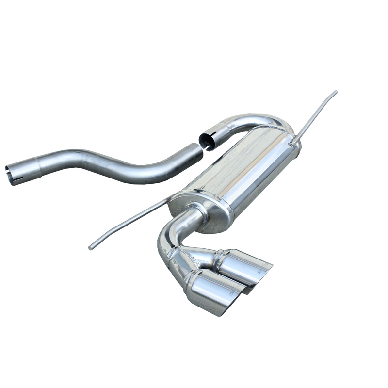 100% Inox Sport Exhaust  Volkswagen Golf VI 2.0TDi GTD (170HP) 2009- 2x80mm Racing