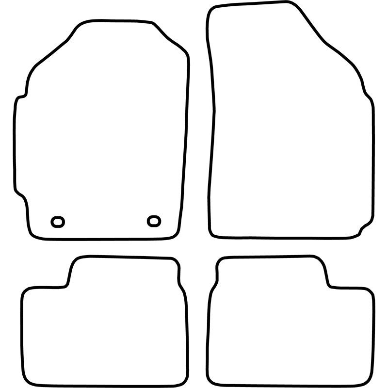 Set car mats  Daewoo Matiz 1998-2001