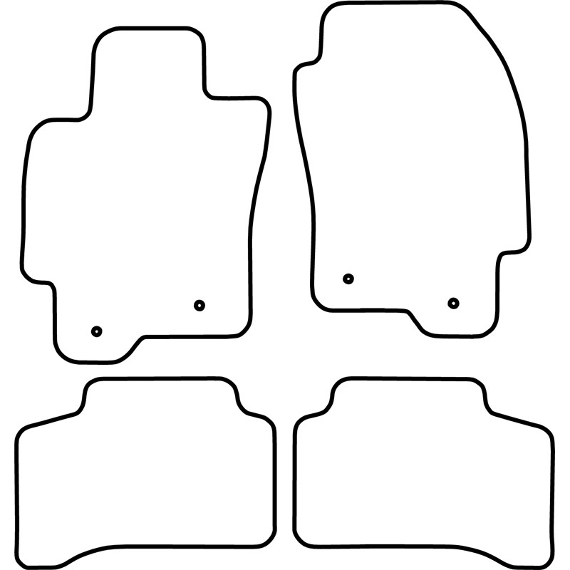 Set velour car mats  Jaguar X-Typ 2001-2010