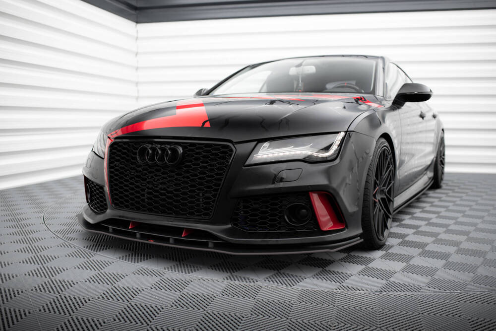 Voorspoiler passend voor Audi A7 C7 met RS7 Look Bumper Maxton Street Pro