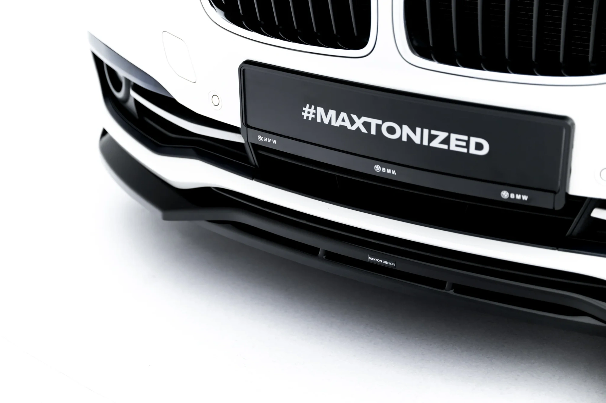 Front Splitter BMW 3 Sportline Sedan / Touring F30 / F31 Maxton Gloss Black