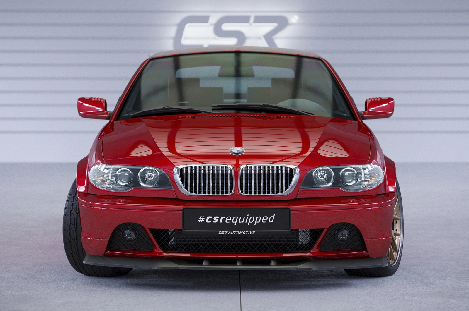 Voorspoiler passend voor BMW 3er E46 Coupé / Cabrio Glans Zwart – 03/2003–09/2006