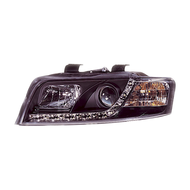 Set Headlights incl. DRL  Audi A4 8E/B6 2001-2004 - Black