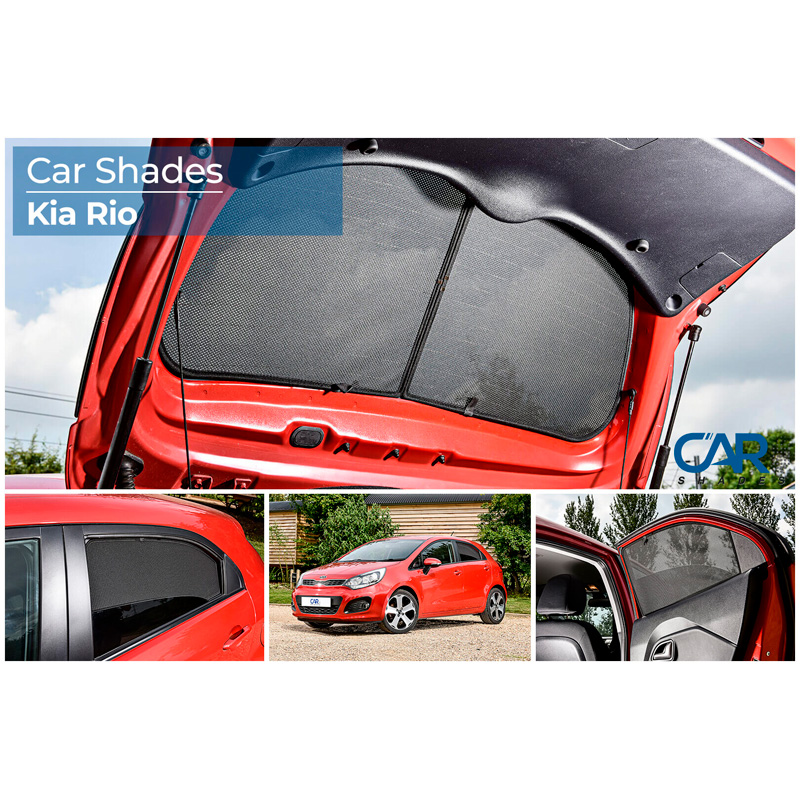 Set Car Shades  Kia Rio 5 doors 2011-2016 (4-pieces)