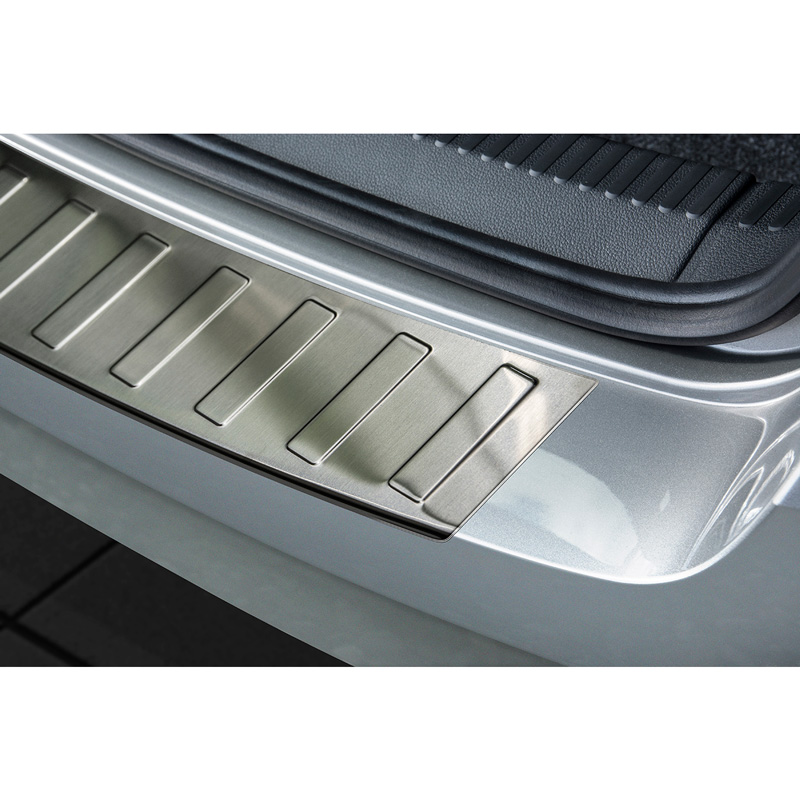 Stainless Steel Rear bumper protector  Skoda Fabia III Combi 2015-2018 'Ribs'