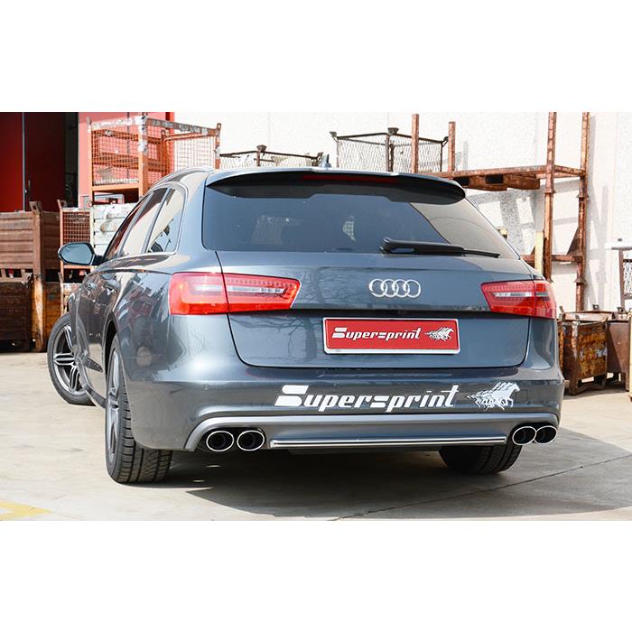 AUDI A6 C7 4G (Sedan + Avant) 2.8 FSI V6 (204 Hp) 2011 -> 2014 ("Cat.- Back" system) Rear pipe Left