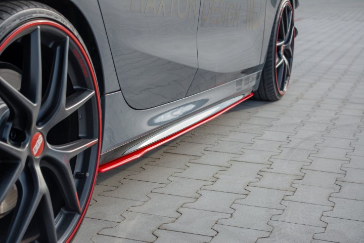 Zijskirts passend voor BMW 1 Serie F40 M-Pack/ M135i Glans Rood V2