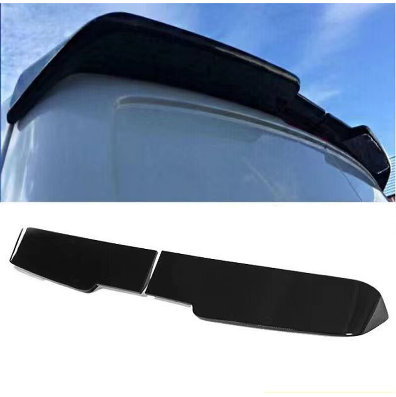 Roof spoiler  Volkswagen Transporter T5 2003-2010 / T5.1 2010-2015 / T6 2015-2020 / T6.1 2020- (with 2 barn doors) (ABS Glossy Black)