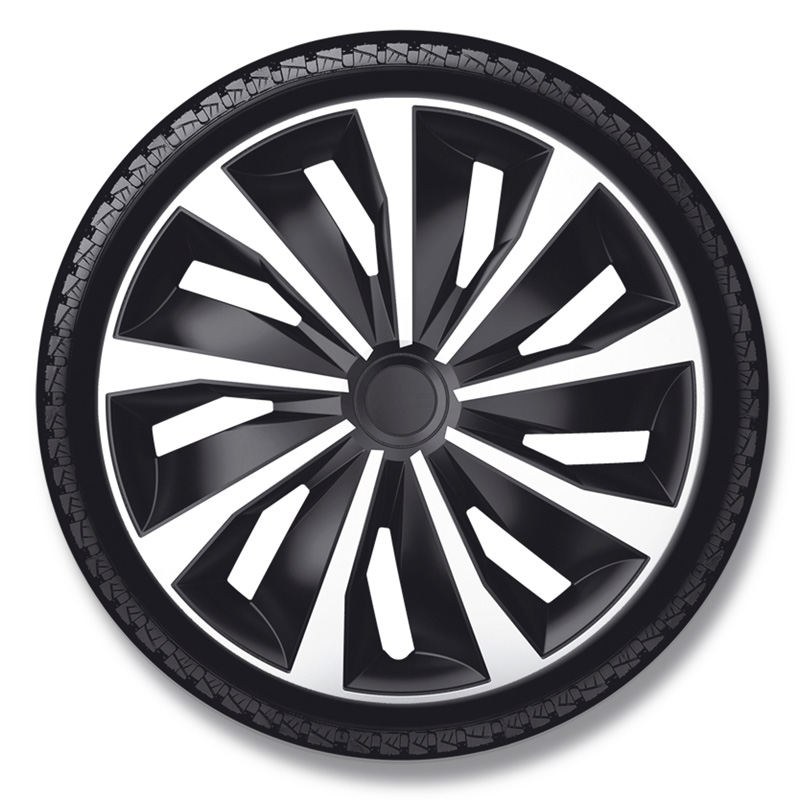 Set wheel covers Grip 15-inch silver/black