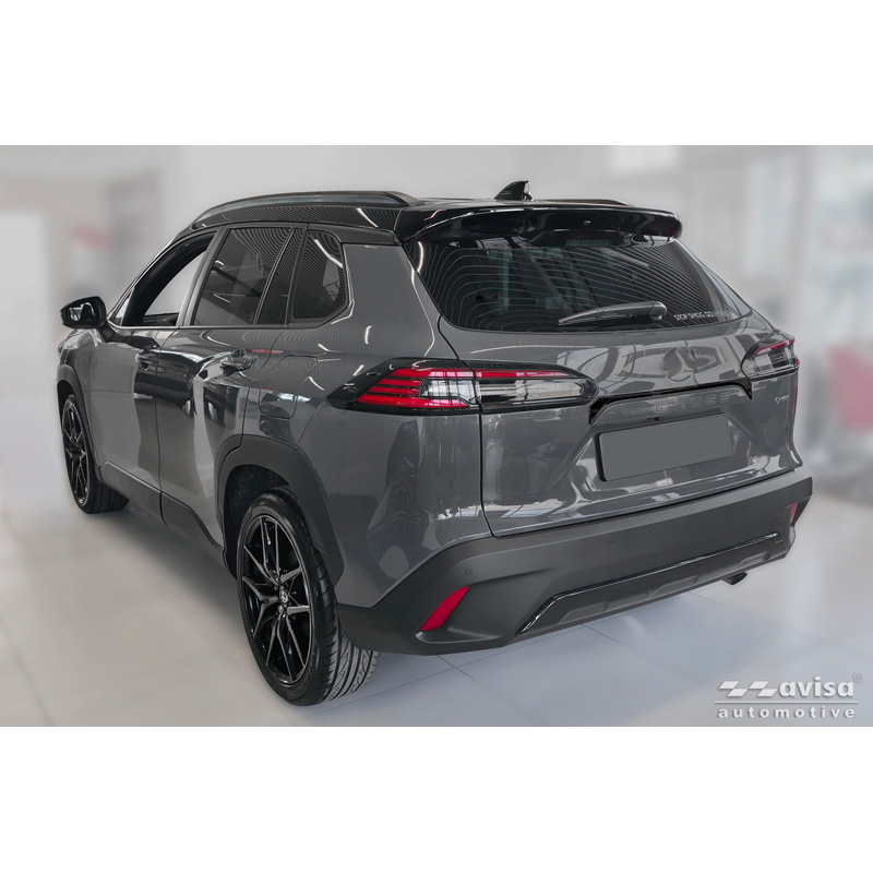 Avisa Black Chrome Stainless Steel Tailgate Trim  Toyota Corolla Cross 2020-2025 & Facelift 2025-