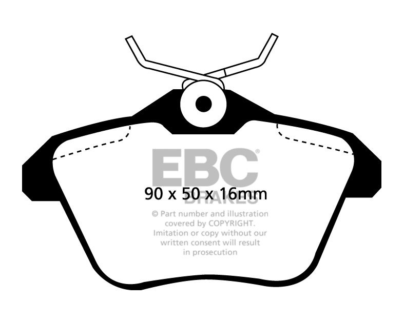EBC Brakes LANCIA Kappa 3.0 98-2001 Remblokken achterzijde redst