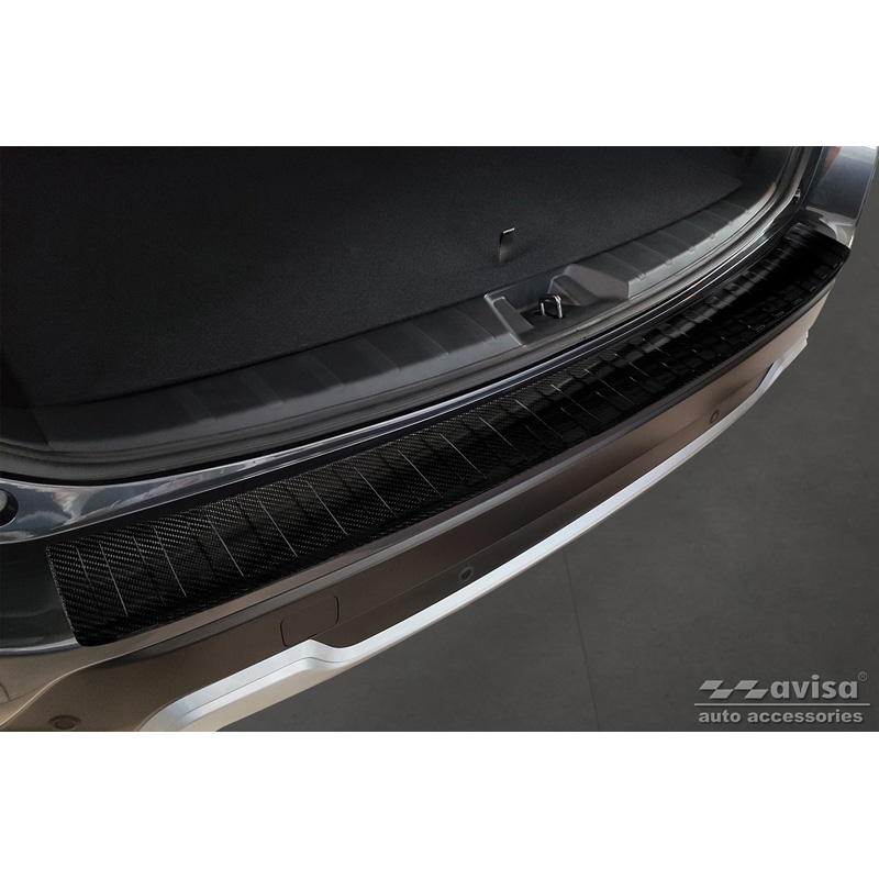 Real 3D Carbon Rear bumper protector  Subaru Forester V 2018- 'Ribs'
