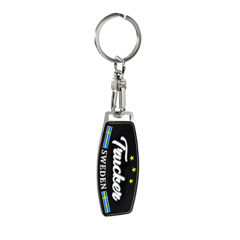 Stainless steel key chain - Trucker/Sweden